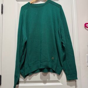 Vintage Men’s Hunter Green Crewneck Sweater Large Grandpa